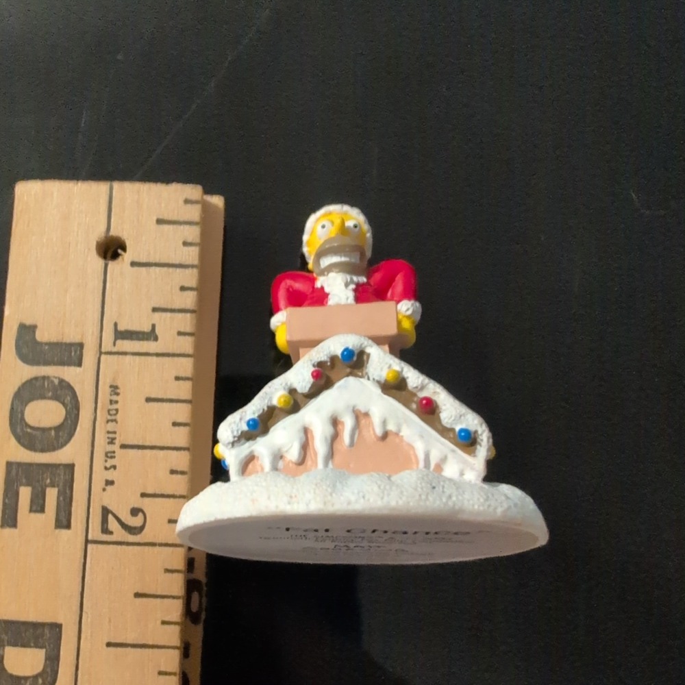 Hawthorne Village Simpsons Fat Chance Homer Santa Figurine 2005 - Picture 3 of 5